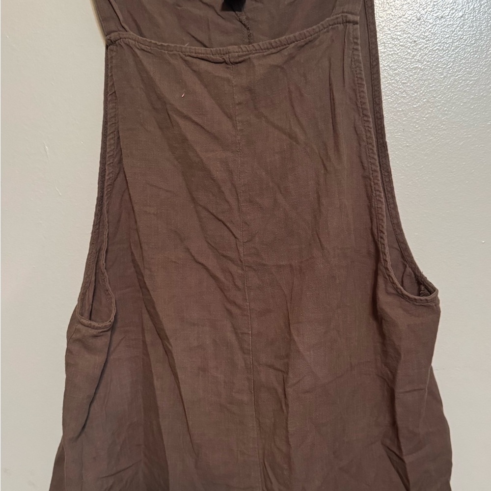 Brown Sleeveless romper